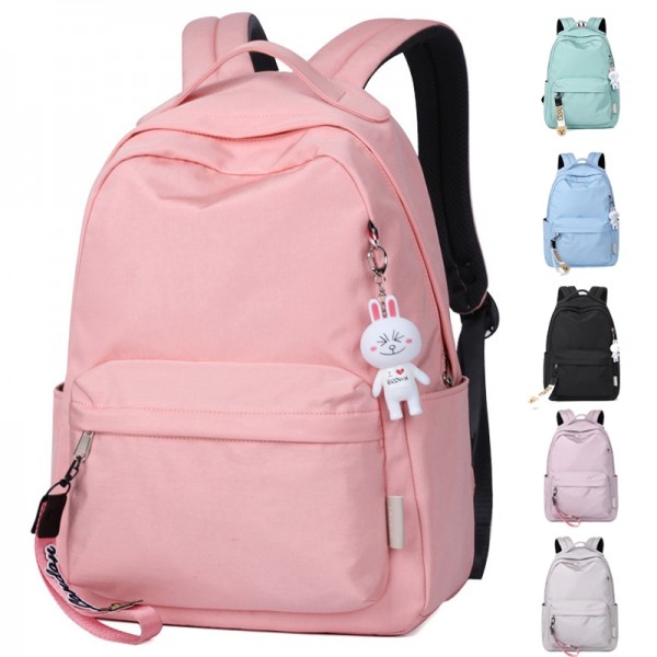 Basic Sporty Candy Color Teens' Travel School Girls Backpack Book Bag ...